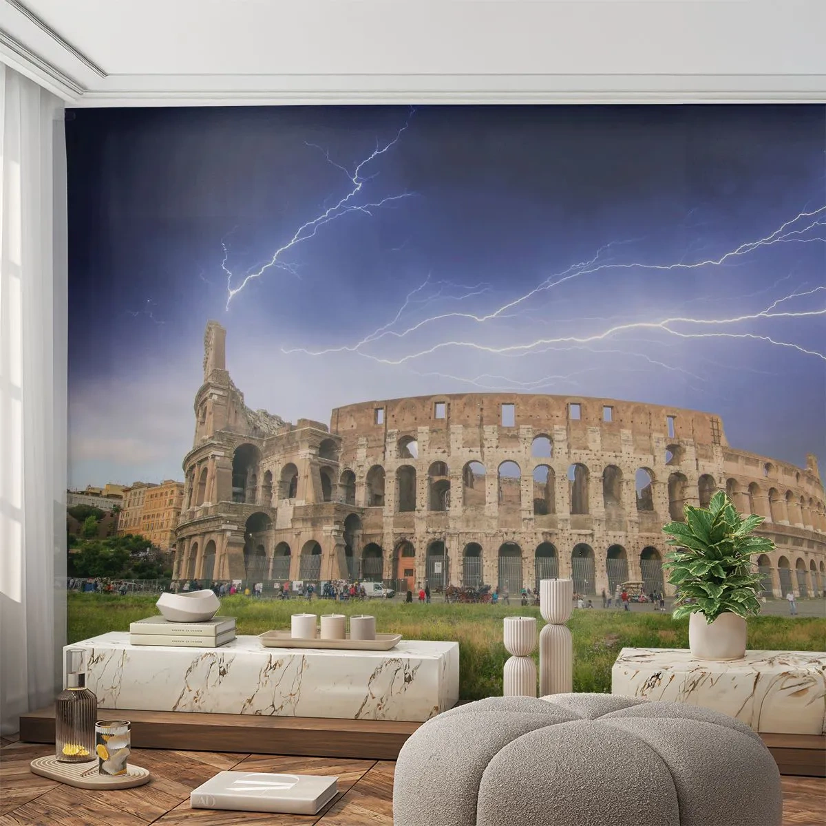 Fototapet Premium Sand - Kamparena - Arkitektur, Rom, Colosseum - 100x70 cm