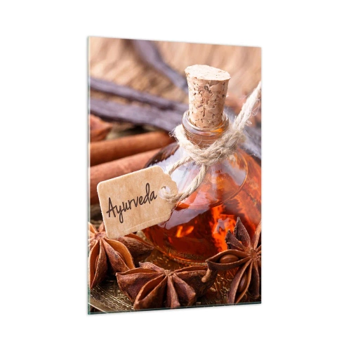 Billede på glas - På vej mod enhed af krop og ånd - 50x70 cm