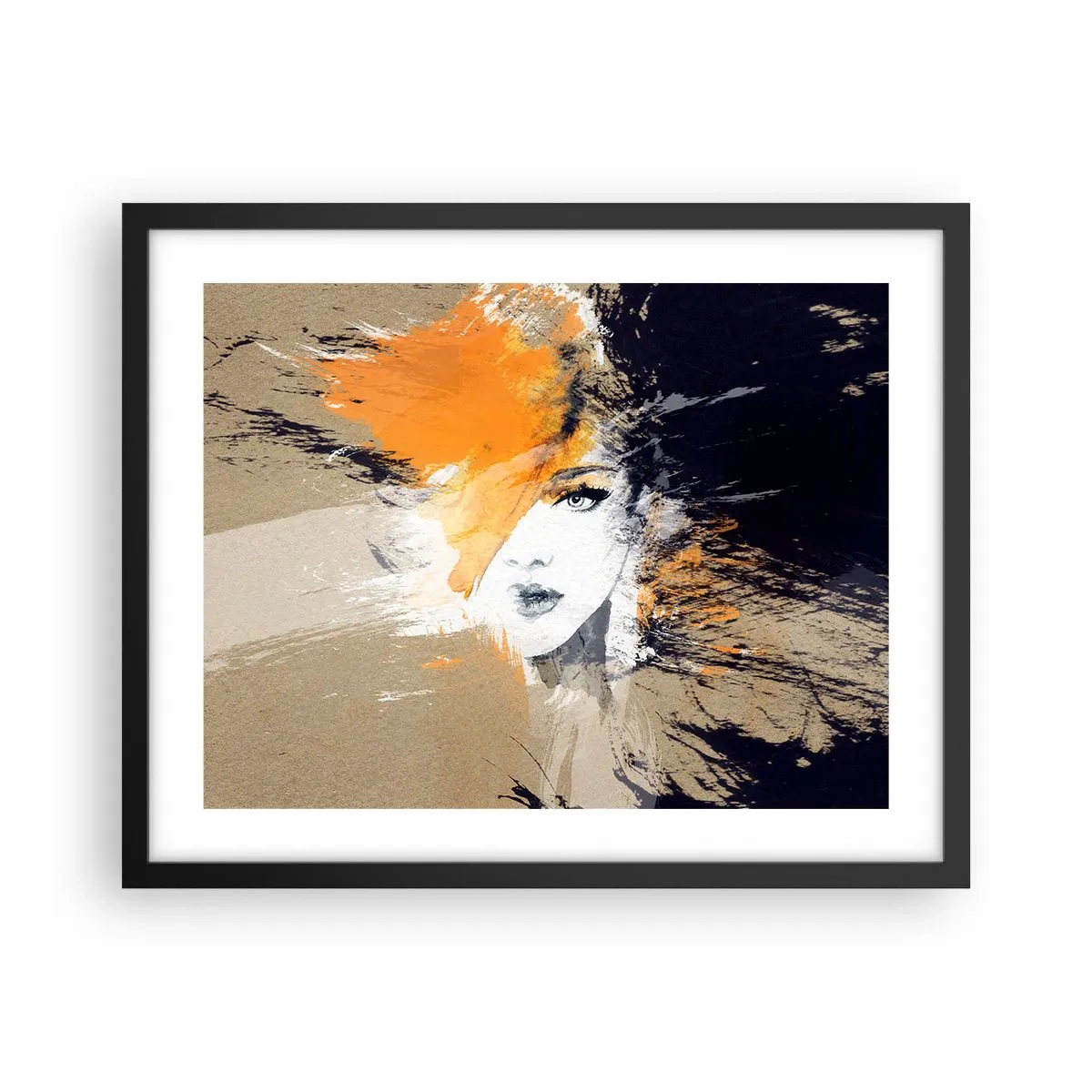 Plakat i sort ramme - Og det bliver let - 50x40 cm