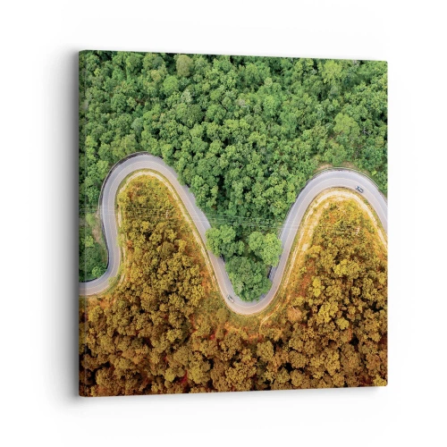 Lærredstryk - Billede på lærred - Grænser og gennembrud - 30x30 cm