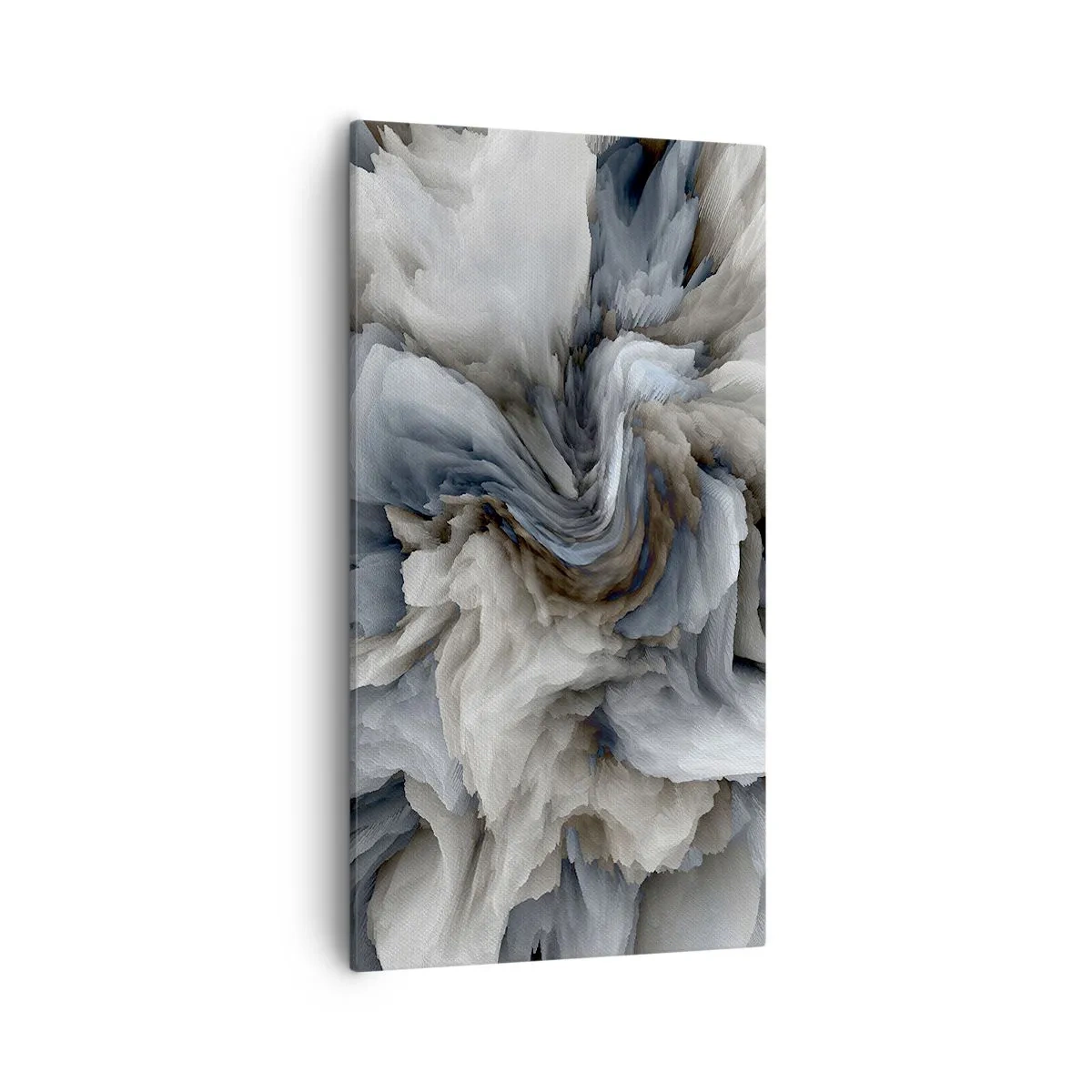 Lærredstryk - Billede på lærred - Sten og blomst - 55x100 cm