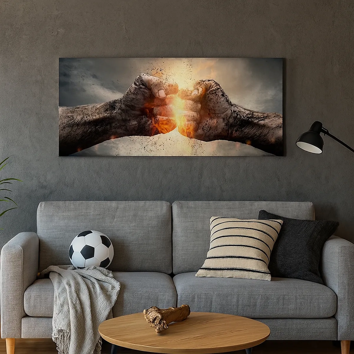 Lærredstryk - Billede på lærred - Stå op til kamp - 30x30 cm