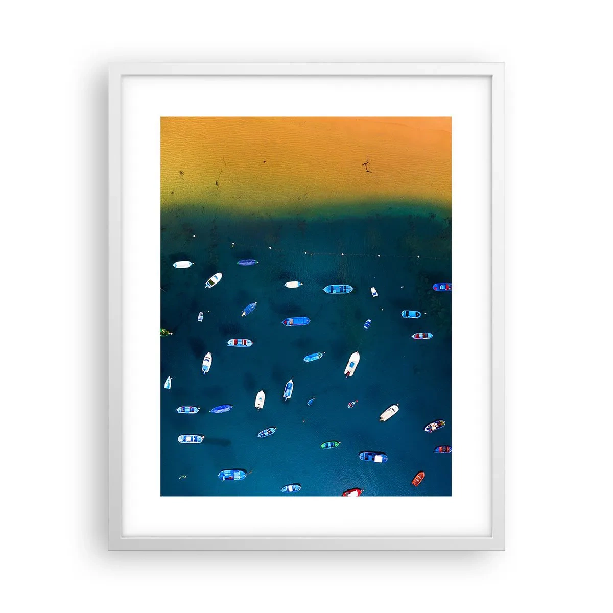 Plakat i hvid ramme - En ferieleg - 40x50 cm