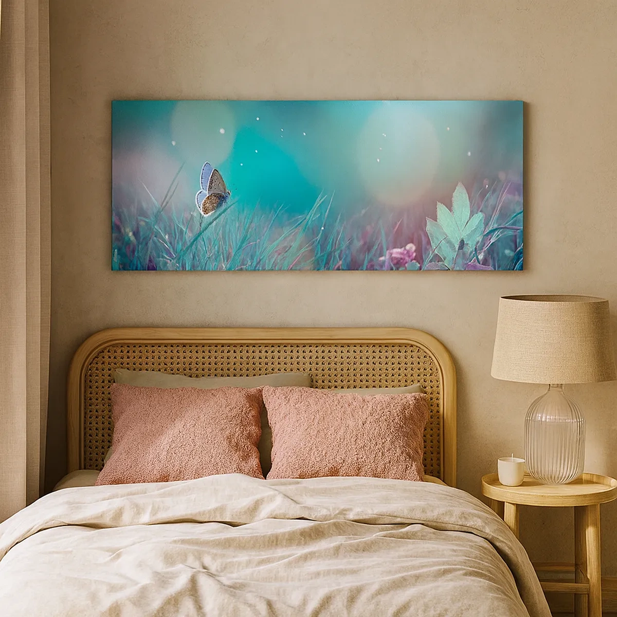 Lærredstryk - Billede på lærred - En engs hemmelige liv - 30x30 cm