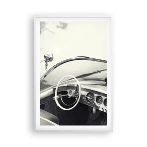 Plakat i hvid ramme - Vejr for de rige - 61x91 cm