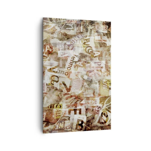 Lærredstryk - Billede på lærred - Jeg forener snakkehovederne - 80x120 cm