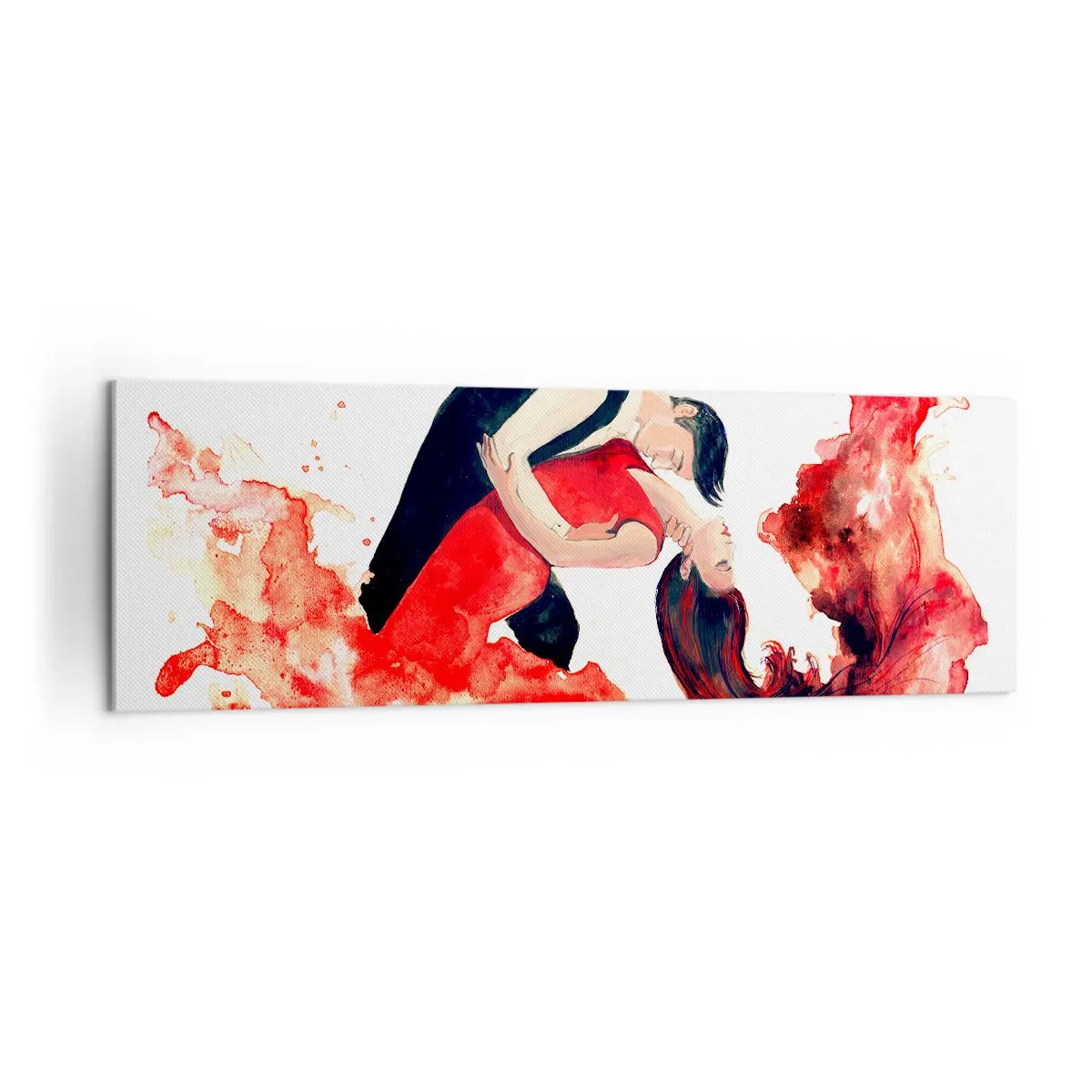 Lærredstryk - Billede på lærred - Tango - en sensuel bølge - 160x50 cm