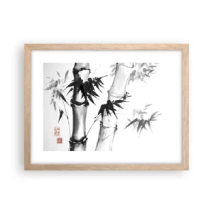 Plakat i ramme af lyst egetræ - Nærbillede af Orienten - 40x30 cm