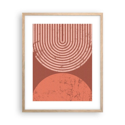 Plakat i ramme af lyst egetræ - Tæt forhold - 40x50 cm