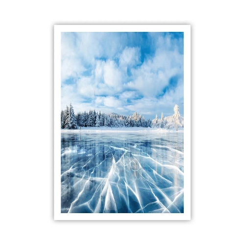 Plakat - En blændende og krystalklar udsigt - 70x100 cm