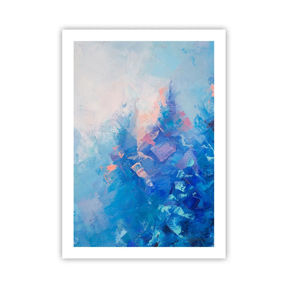 Plakat - Vinter abstraktion - 50x70 cm