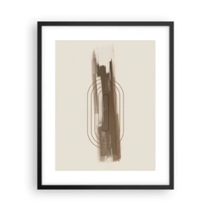 Plakat i sort ramme - Et pust af gråvejr - 40x50 cm