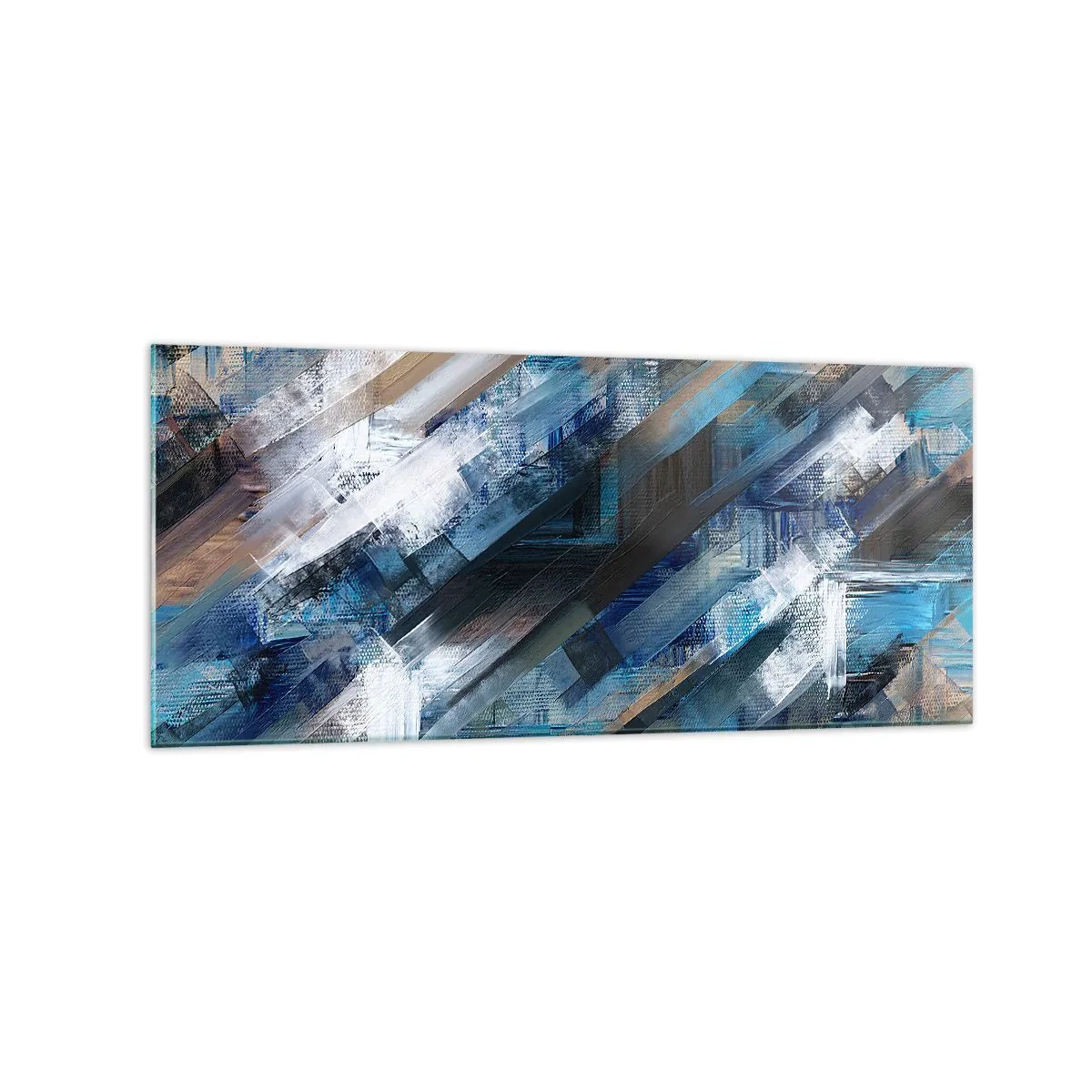 Billede på glas - På en blå skråning - 120x50 cm