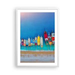 Plakat i hvid ramme - Fra et fugleperspektiv - 50x70 cm