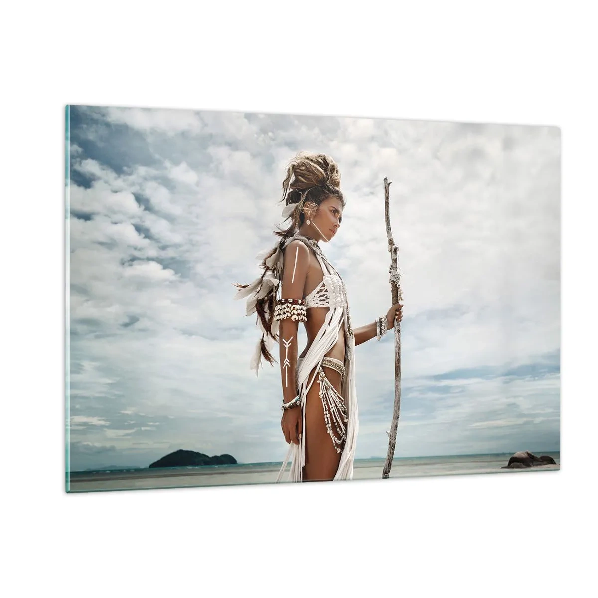 Billede på glas - Dronning af troperne - 120x80 cm