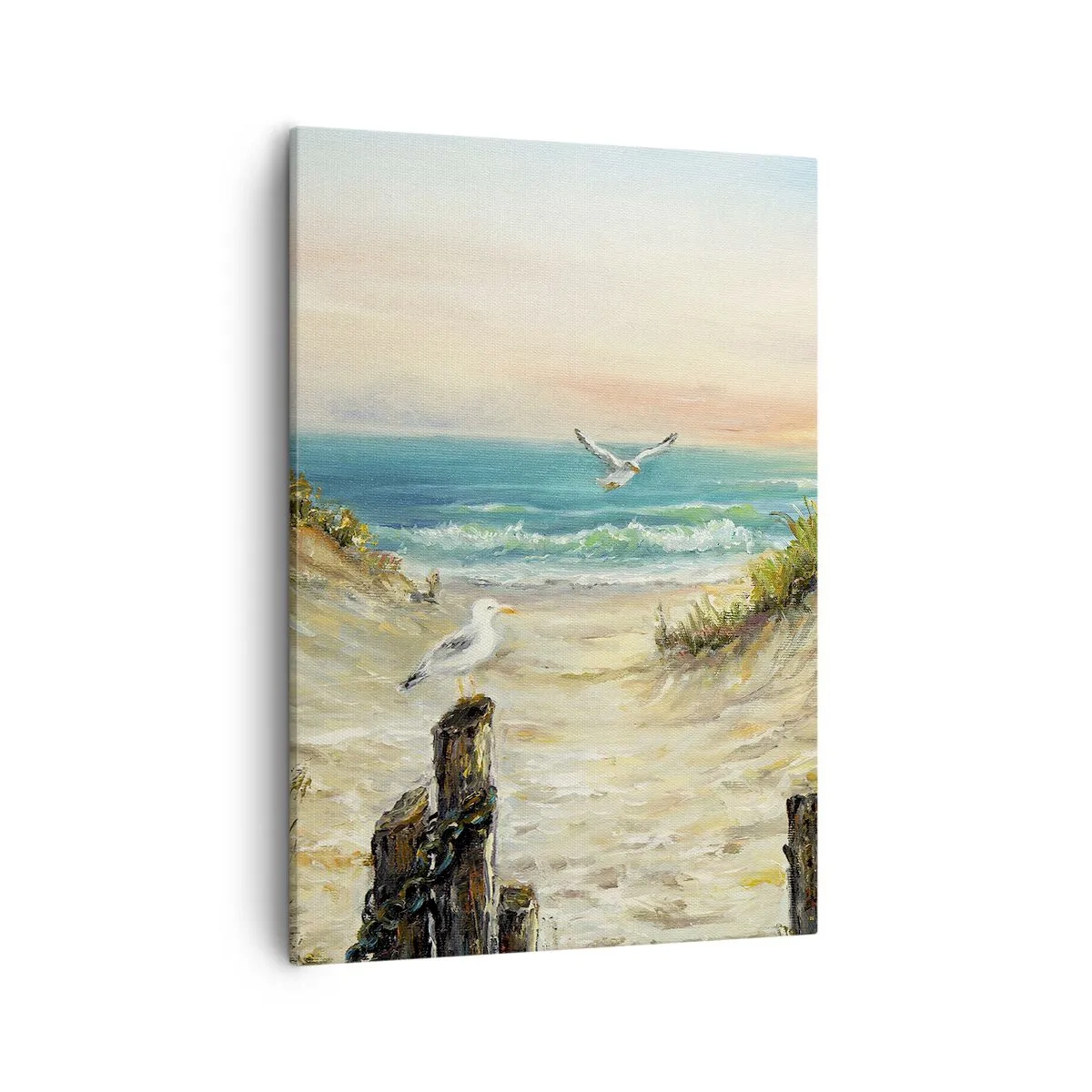 Lærredstryk - Billede på lærred - Vindstille tilbagetog - 50x70 cm