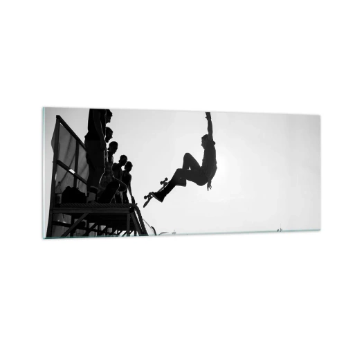 Billede på glas - Helte og tilskuere - 100x40 cm