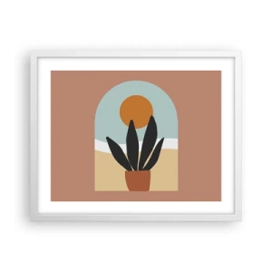 Plakat i hvid ramme - Små glæder - 50x40 cm