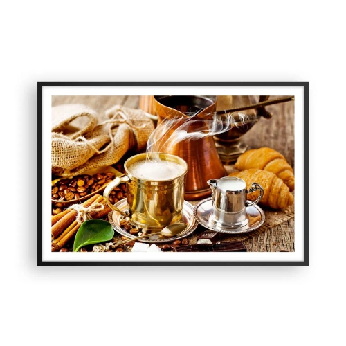 Plakat i sort ramme - Hav en dejlig dag! - 91x61 cm