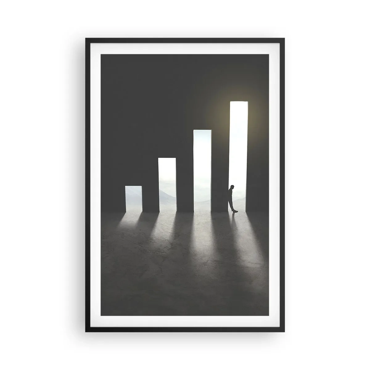Plakat i sort ramme - Succes - et indtryk - 61x91 cm