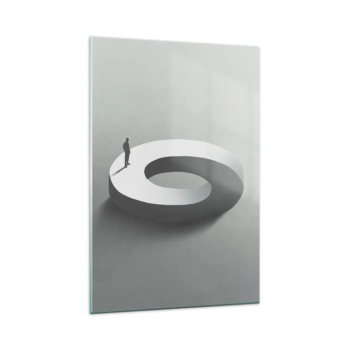 Billede på glas - Og vær klog - 80x120 cm