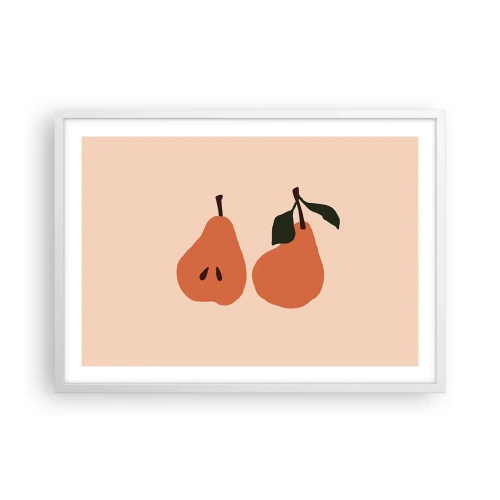 Plakat i hvid ramme - Sødmen selv - 70x50 cm