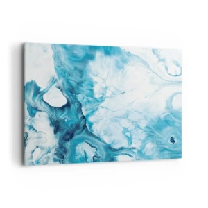 Lærredstryk - Billede på lærred - Blå koncert - 100x70 cm