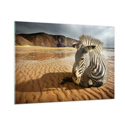 Billede på glas - Vi passer sammen - 100x70 cm