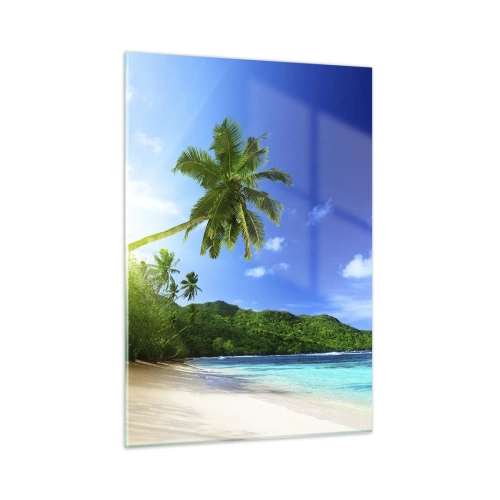Billede på glas - Et blidt strejf af troperne - 50x70 cm