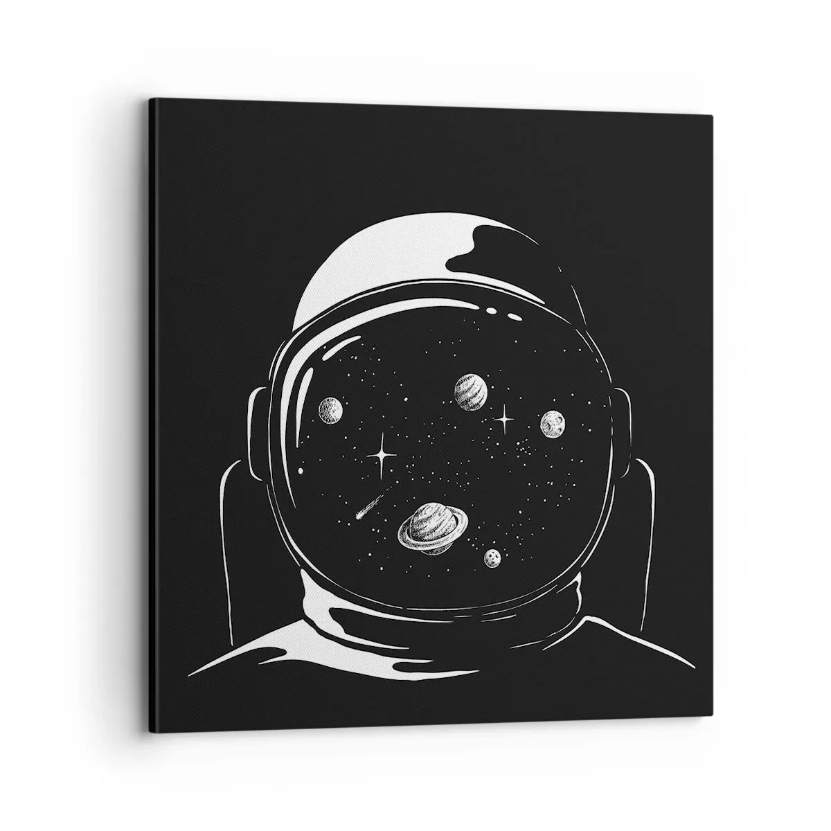 Lærredstryk - Billede på lærred - Flot udsigt - 70x70 cm