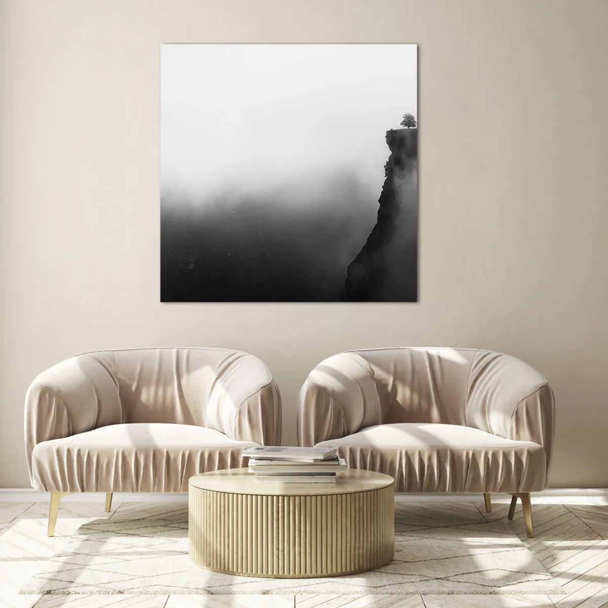 Billede på glas - På kanten af verden - 40x40 cm