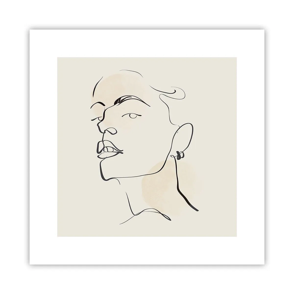 Plakat - Et stolt blik - 30x30 cm