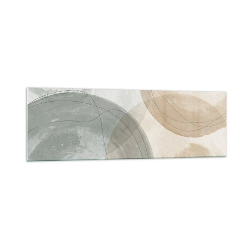 Billede på glas - Gennemtrængning af verdener - 160x50 cm