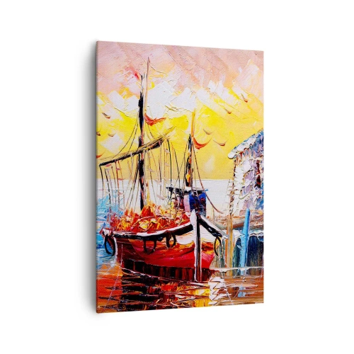 Lærredstryk - Billede på lærred - Glædelig tilbagevenden - 70x100 cm