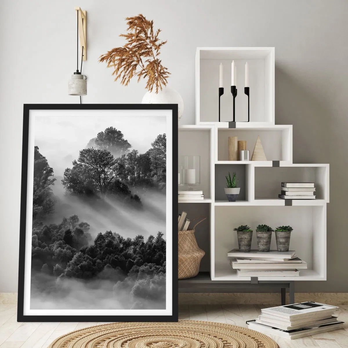 Plakat i sort ramme - At vågne fra søvnen - 70x100 cm