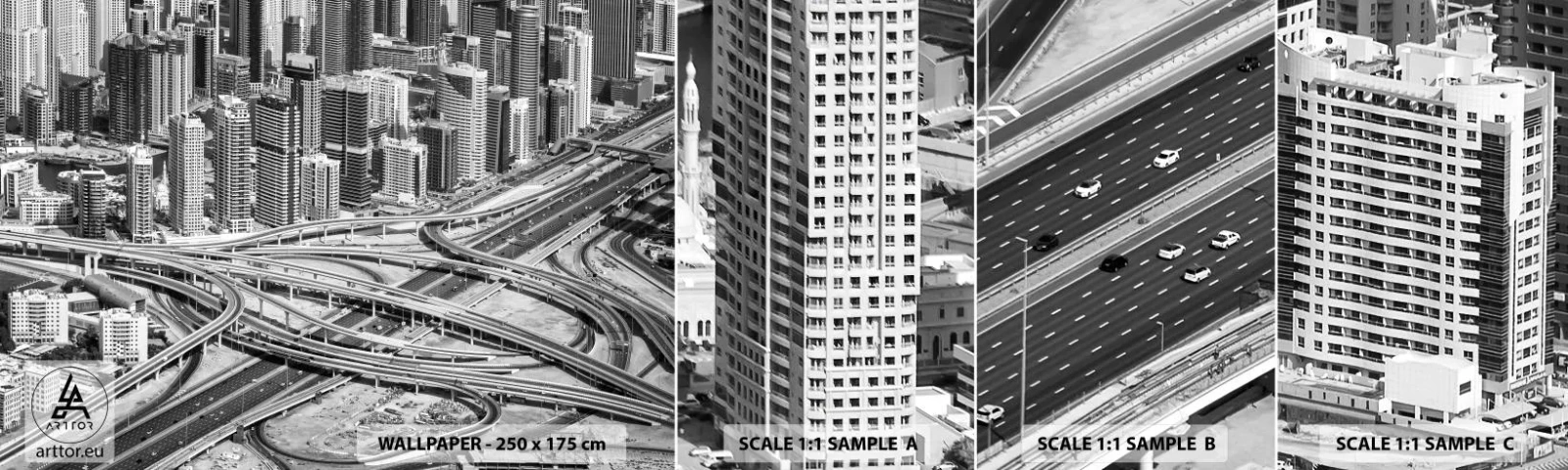 Fototapet Prøve Standard Eco - Dubai - den umulige by - By, Arkitektur, Metropolis - 100x30 cm