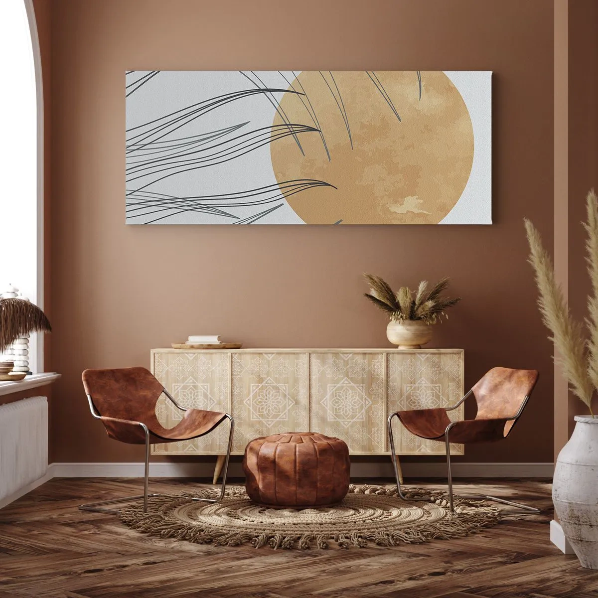 Lærredstryk - Billede på lærred - Altid mod solen - 100x40 cm