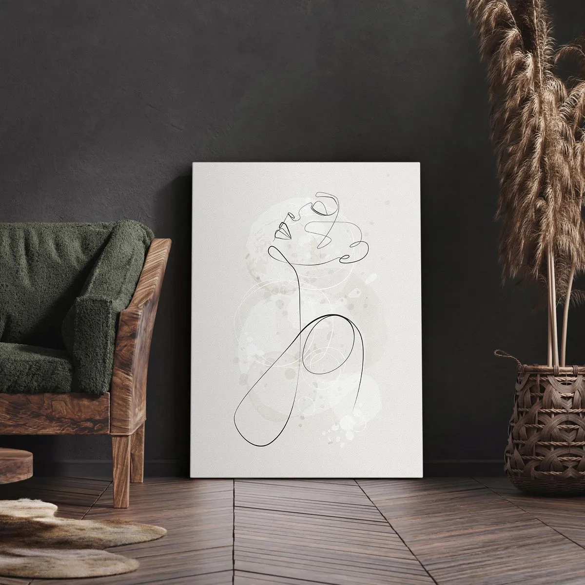 Lærredstryk - Billede på lærred - Spiralen af skønhed - 70x100 cm