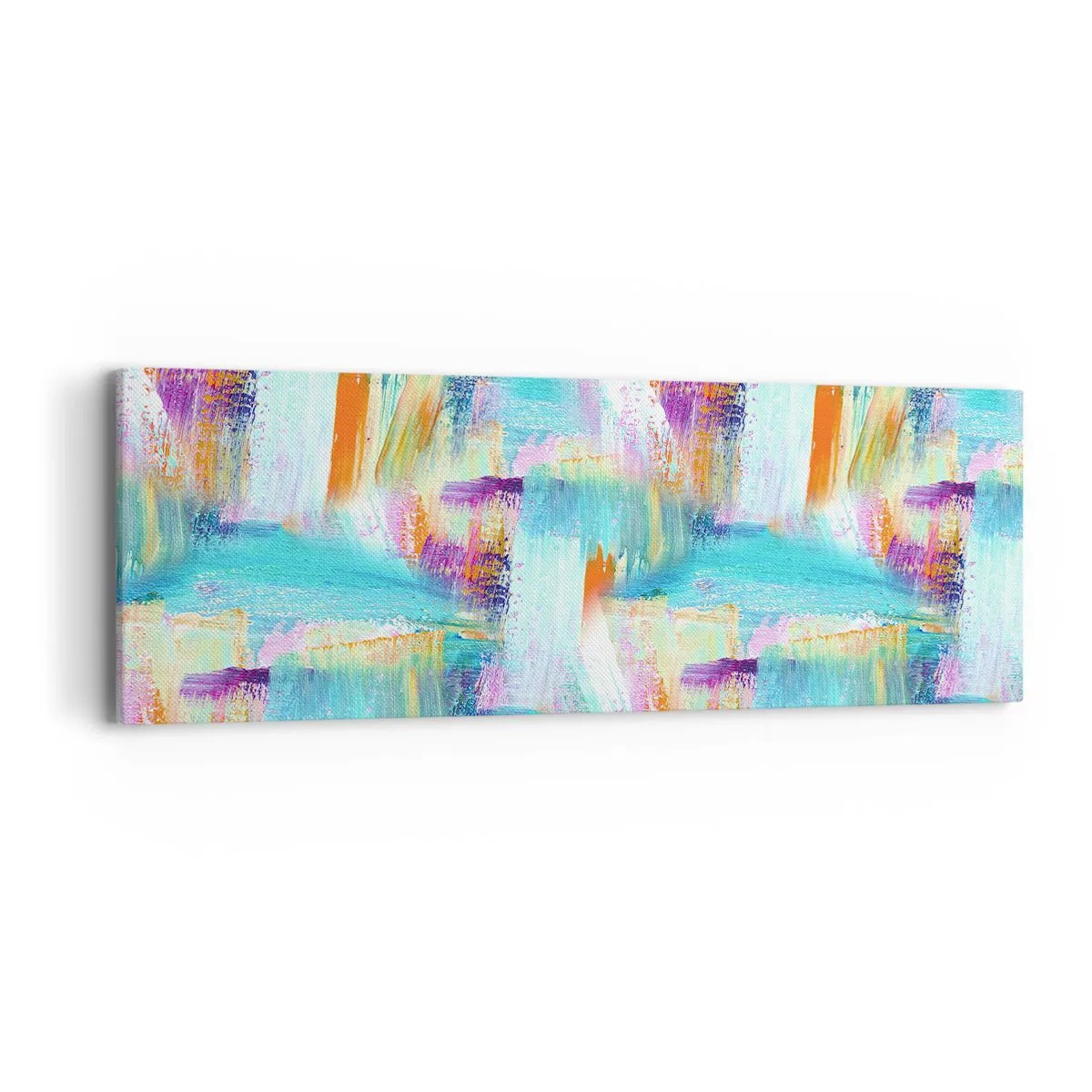 Lærredstryk - Billede på lærred - Munter mazel topper - 90x30 cm