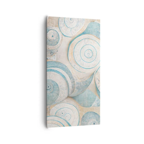 Lærredstryk - Billede på lærred - Hvad gemmer skallen på? - 65x120 cm