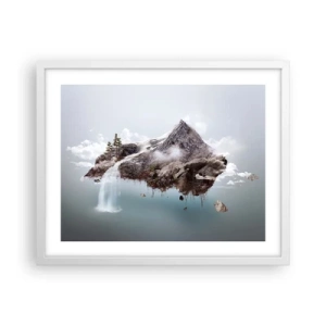 Plakat i hvid ramme - Set gennem en surrealists øjne - 50x40 cm