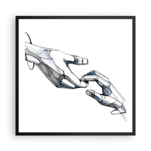 Plakat i sort ramme - En god gestus - 60x60 cm