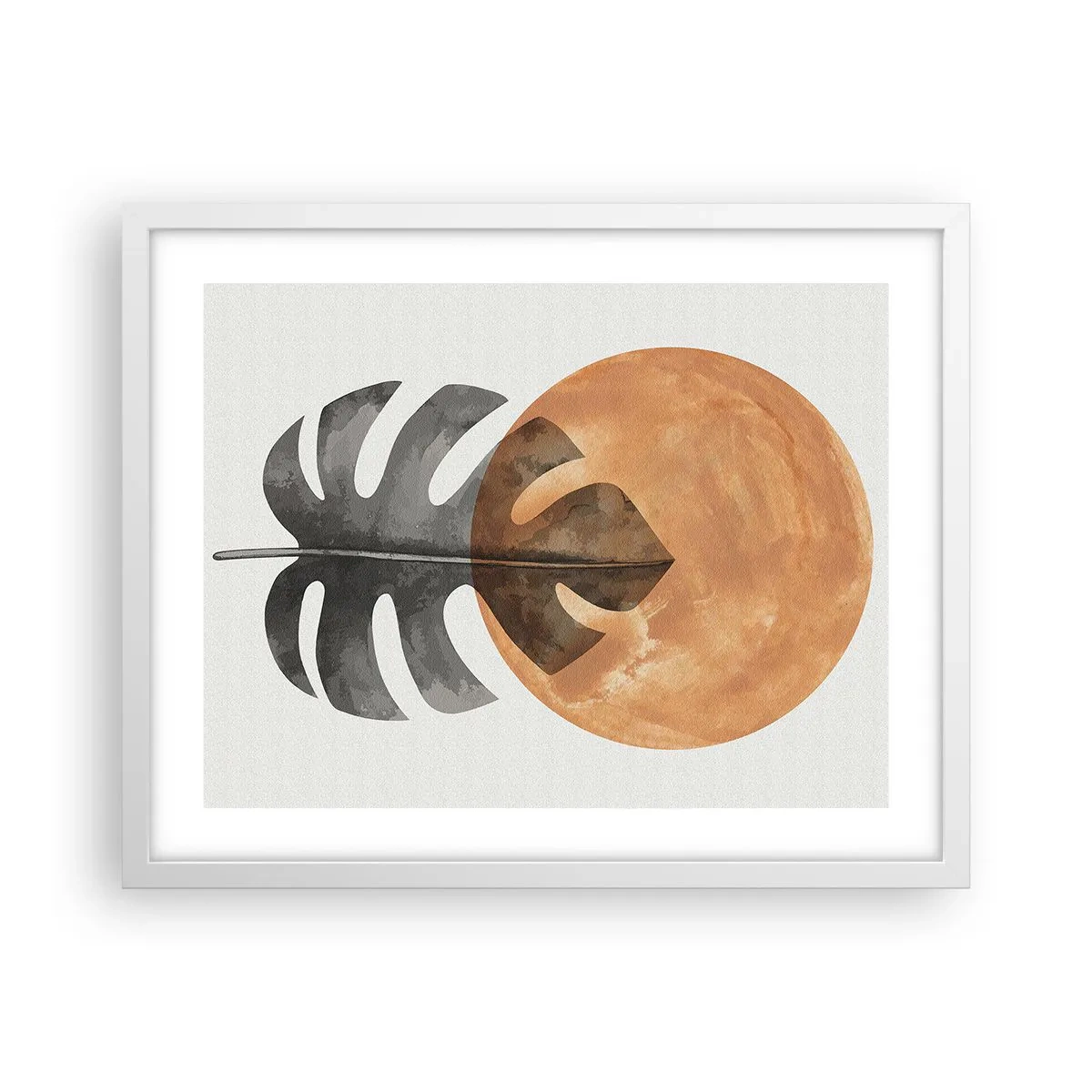 Plakat i hvid ramme - Altid solen - 50x40 cm