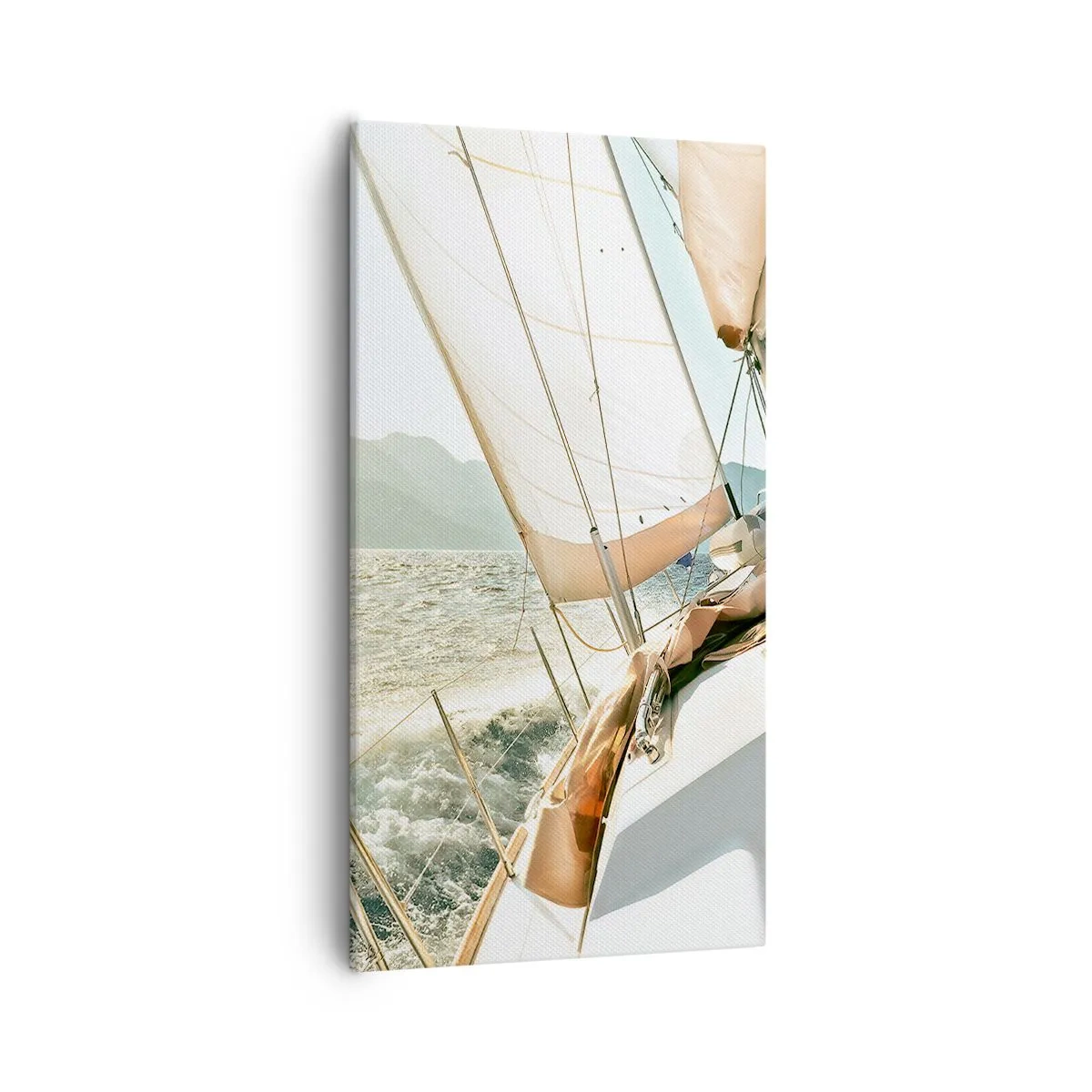 Lærredstryk - Billede på lærred - Under fulde sejl - 55x100 cm