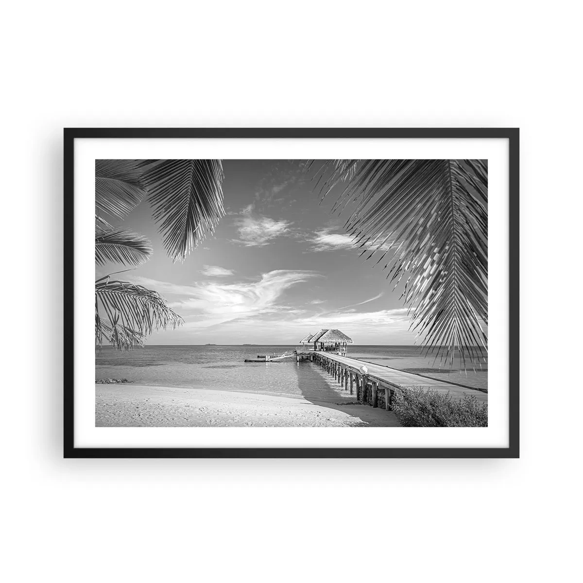 Plakat i sort ramme - Et minde eller en drøm? - 70x50 cm