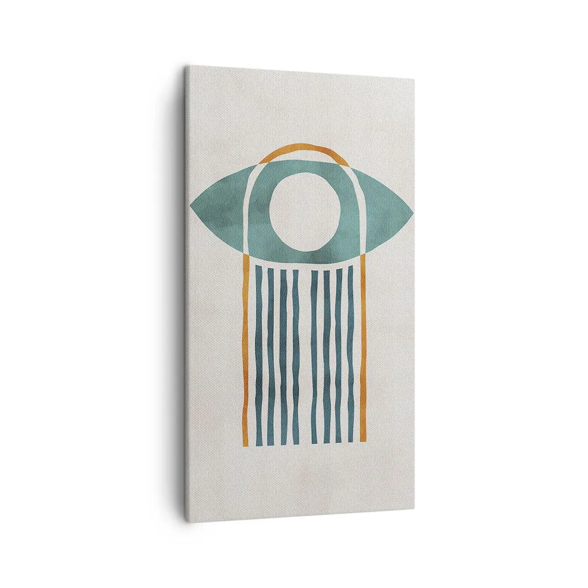 Lærredstryk - Billede på lærred - Tegn og ritualer - 45x80 cm