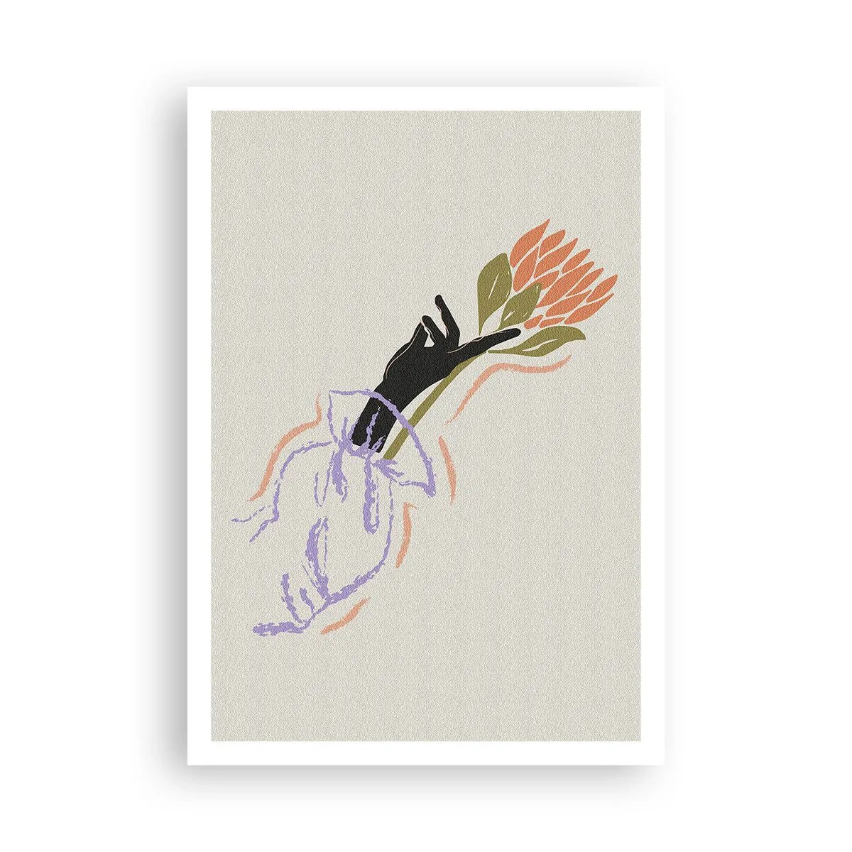 Plakat - En søsterlig berøring - 70x100 cm