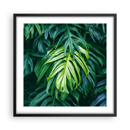 Plakat i sort ramme - Fordyb dig i friskhed - 50x50 cm