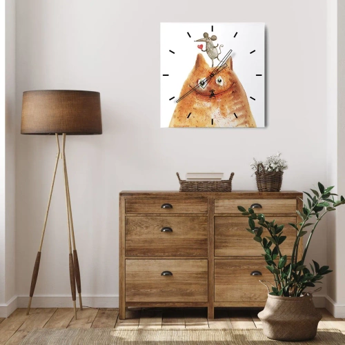 Vægur, Uret - Kærlighedens paradokser - 40x40 cm