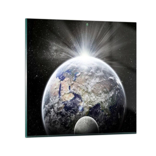 Billede på glas - I fuldt blus - 70x70 cm